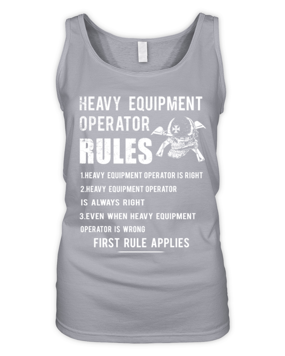 Heavy Equipment Operator Rules T-Shirts Organic Women's Tank Top