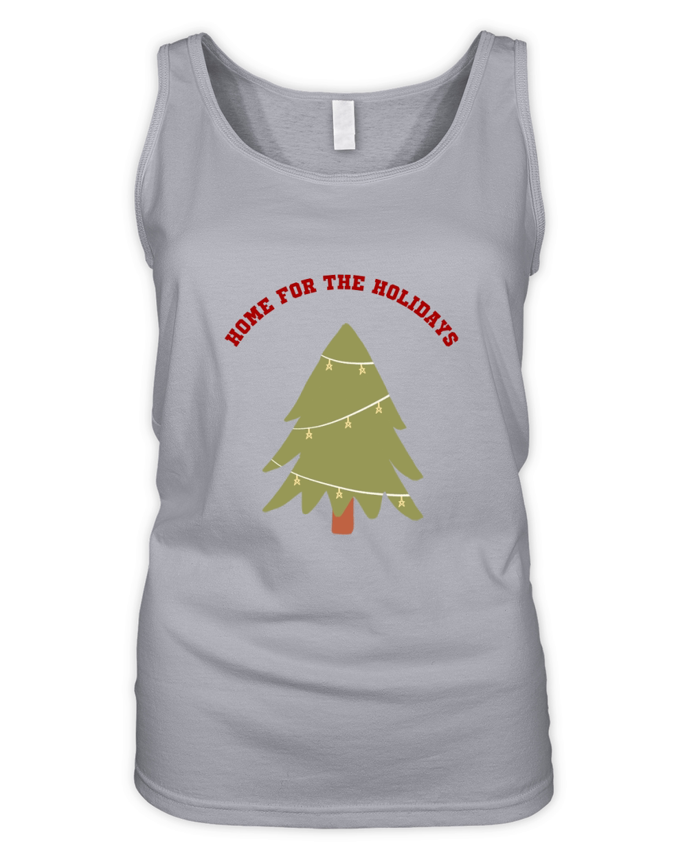 Home for the Holidays Christmas tree 7 Organic Women's Tank Top