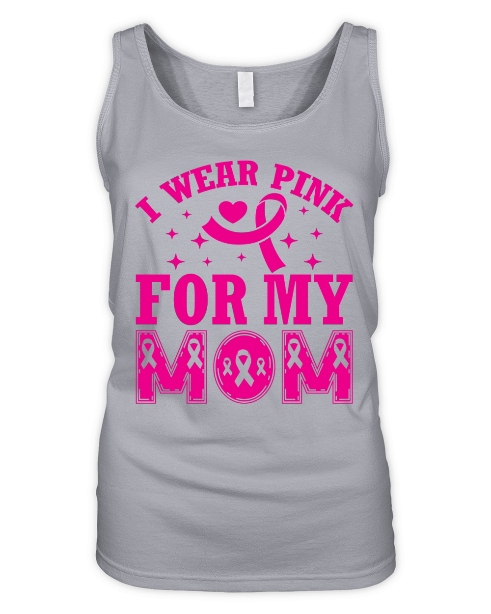 I wear pink for my mom Organic Women's Tank Top