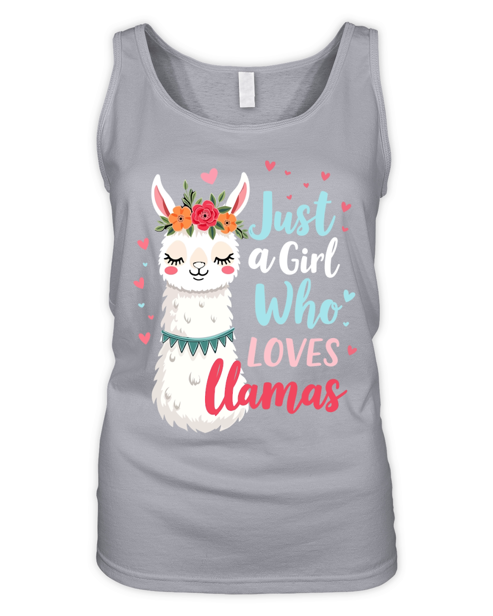 Just a girl who loves llamas Organic Women's Tank Top