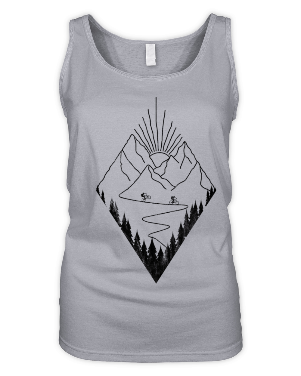mountain bike outdoor mountains Organic Women's Tank Top