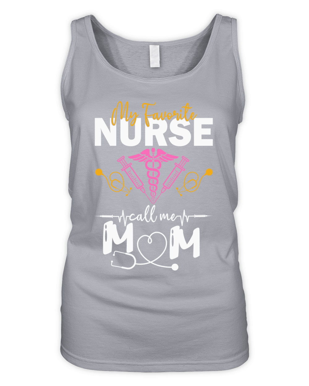 My Favorite Nurse Calls Me Mom Organic Women's Tank Top
