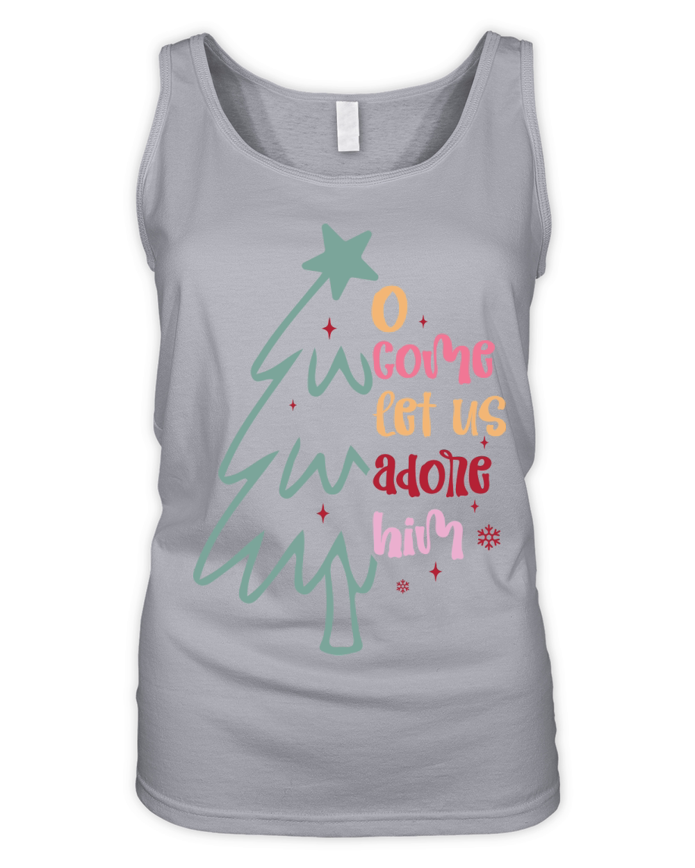 o come let us adore him 1 Organic Women's Tank Top