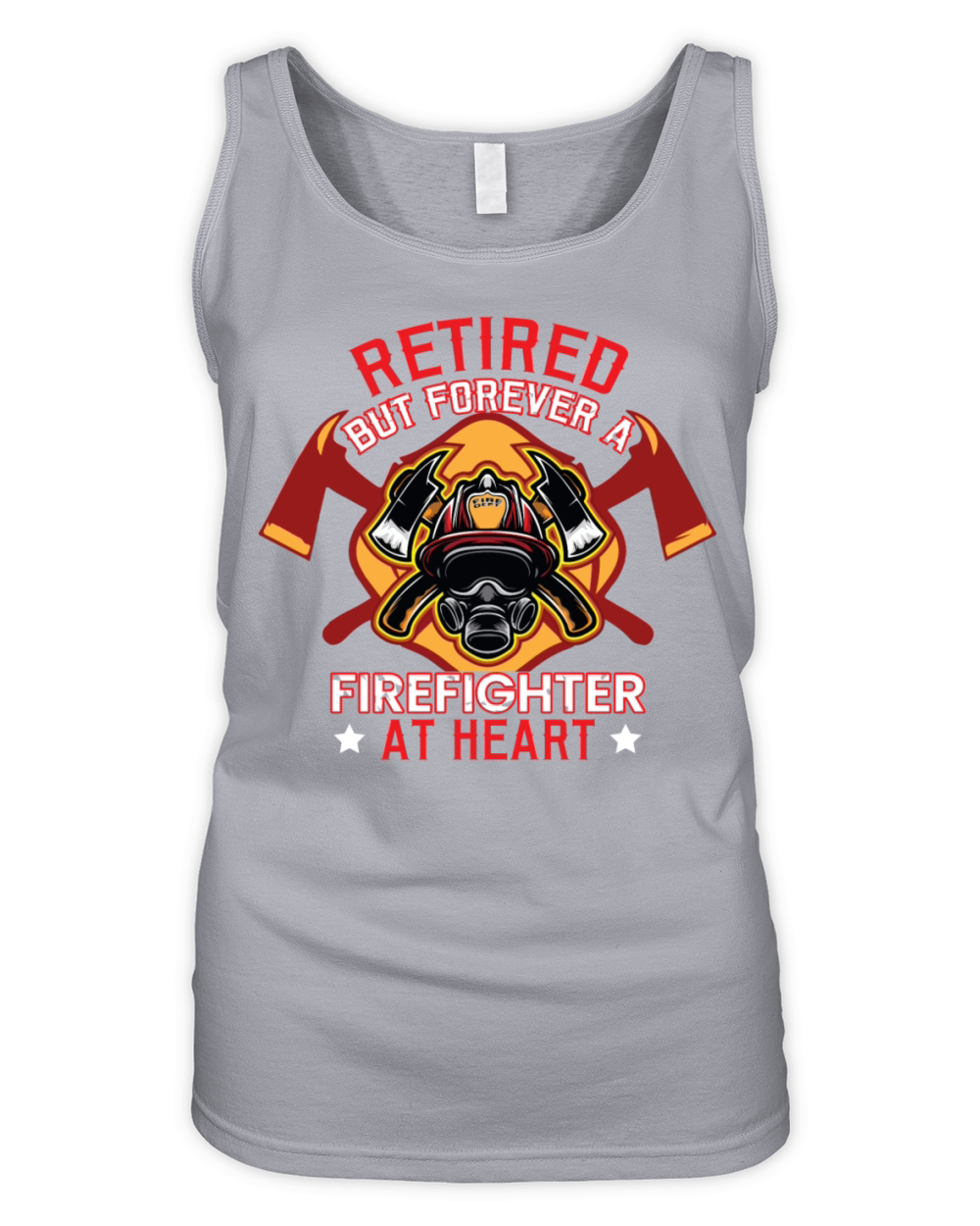Retired But Forever A Firefighter At Heart T shirt Organic Women's Tank Top