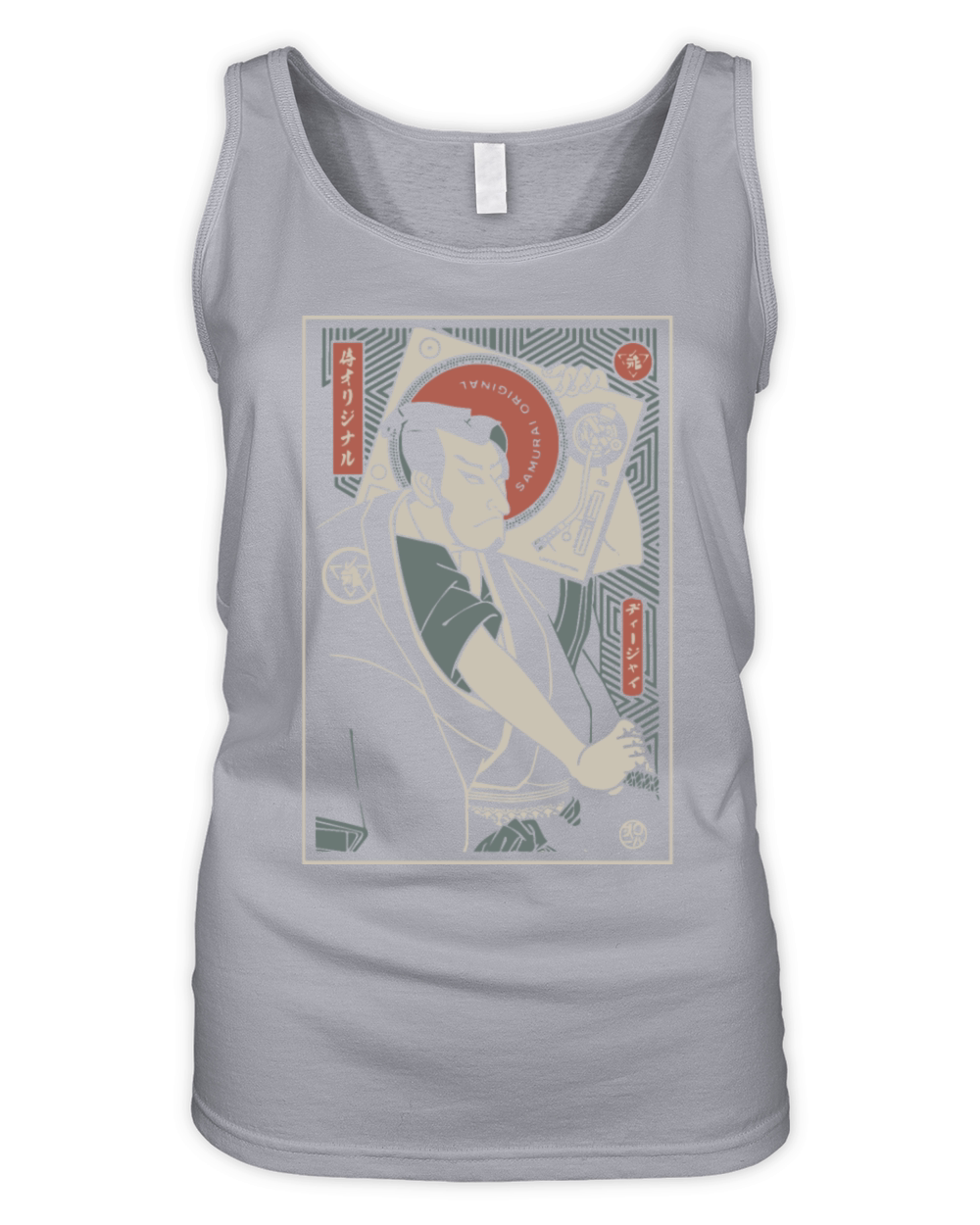 samurai original country tranditional japanese Organic Women's Tank Top