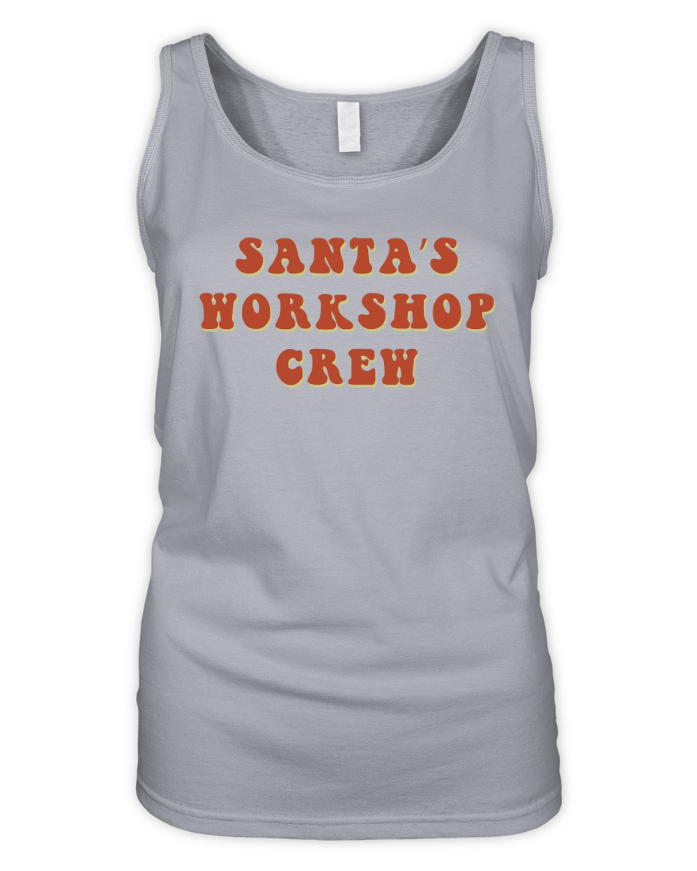 Santa’s Workshop Crew Retro Red Organic Women's Tank Top
