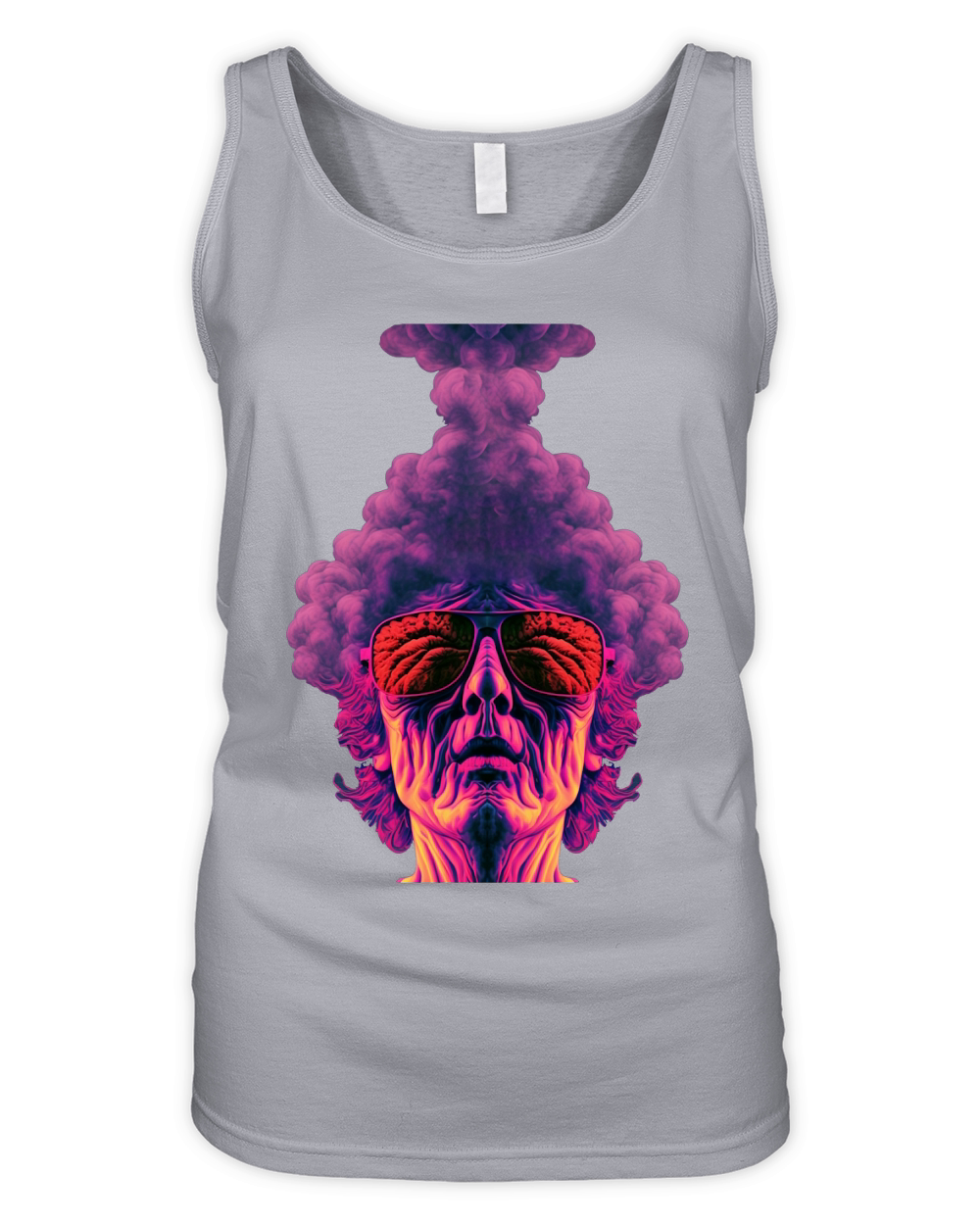 Smoking Stoner PNG Artwork Organic Women's Tank Top