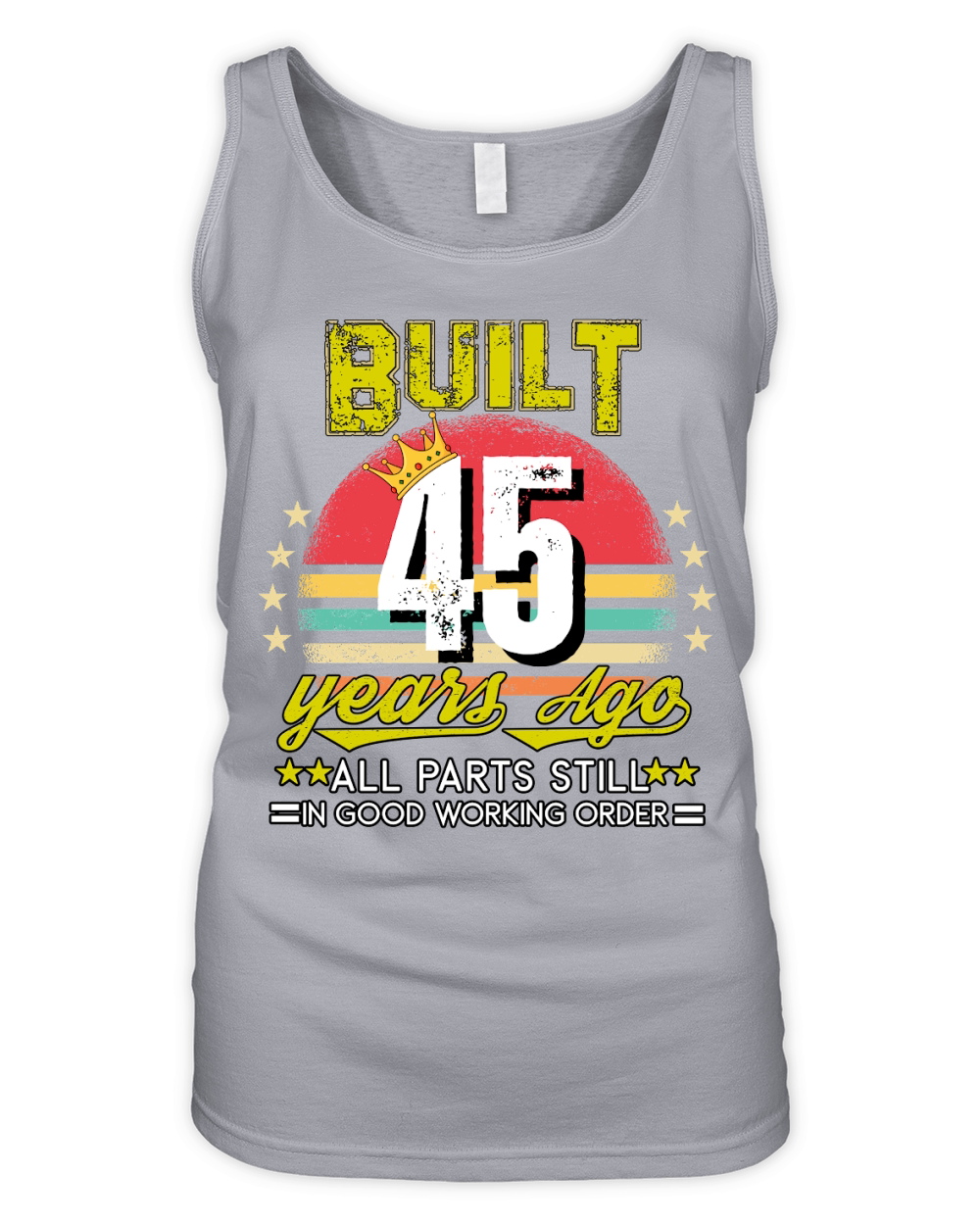 Vintage Birthday 45 Organic Women's Tank Top