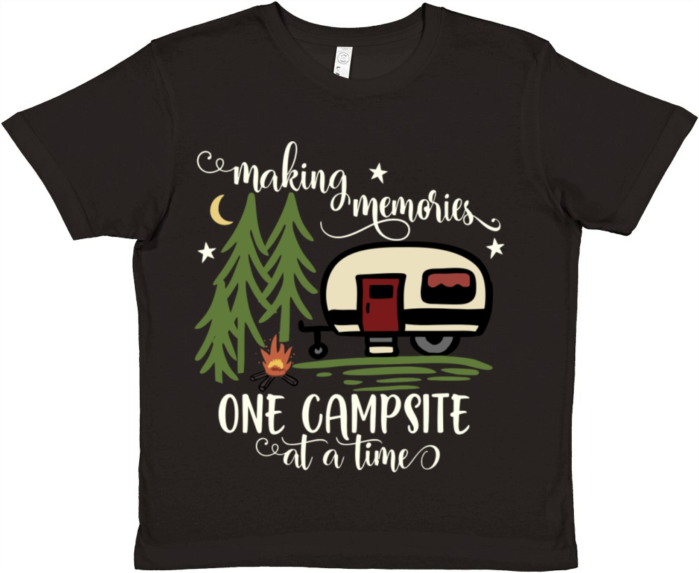 Awesome Making Memories One Campsite At A Time Cam Premium Kids Crewneck T-shirt