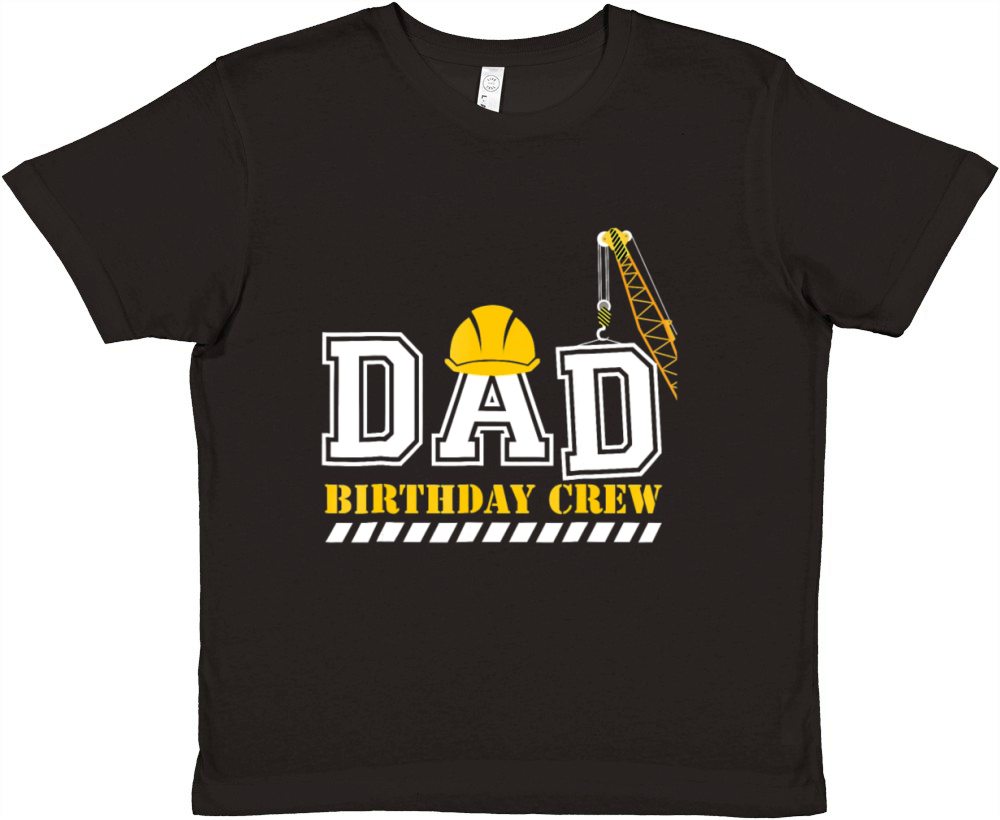 Dad Birthday Crew Construction Birthday Party Premium Kids Crewneck T-shirt