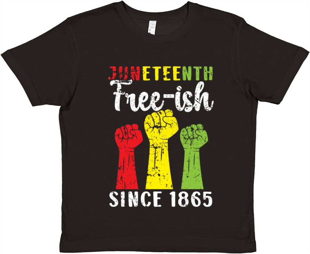 Juneteenth Free-ish Since 1865 Black Pride Premium Kids Crewneck T-shirt