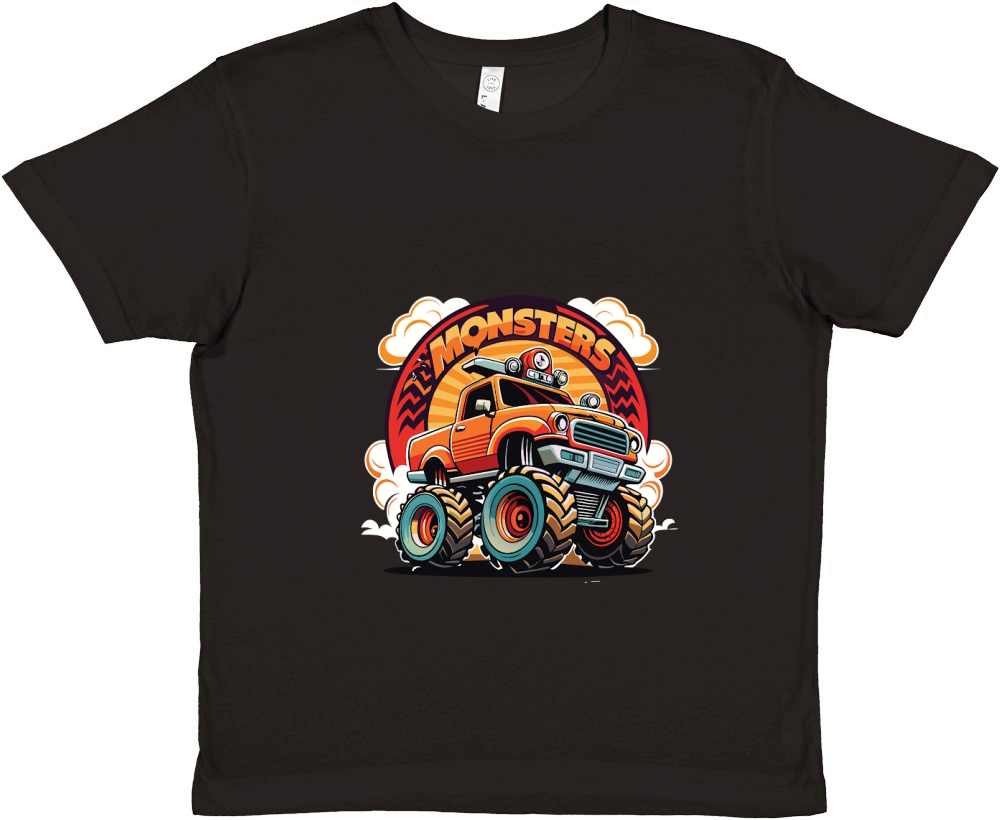 Monster Truck 02 Premium Kids Crewneck T-shirt