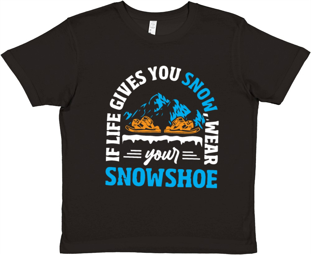 Snowshoe Mountain Premium Kids Crewneck T-shirt