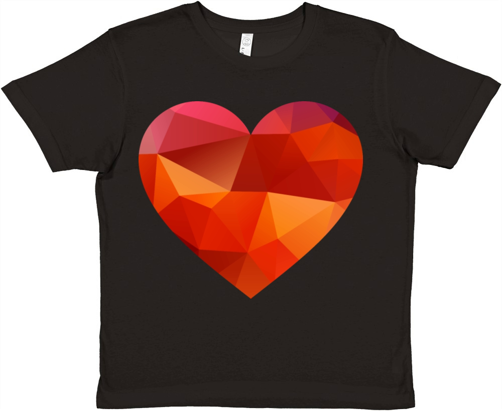 valentines day heart Premium Kids Crewneck T-shirt