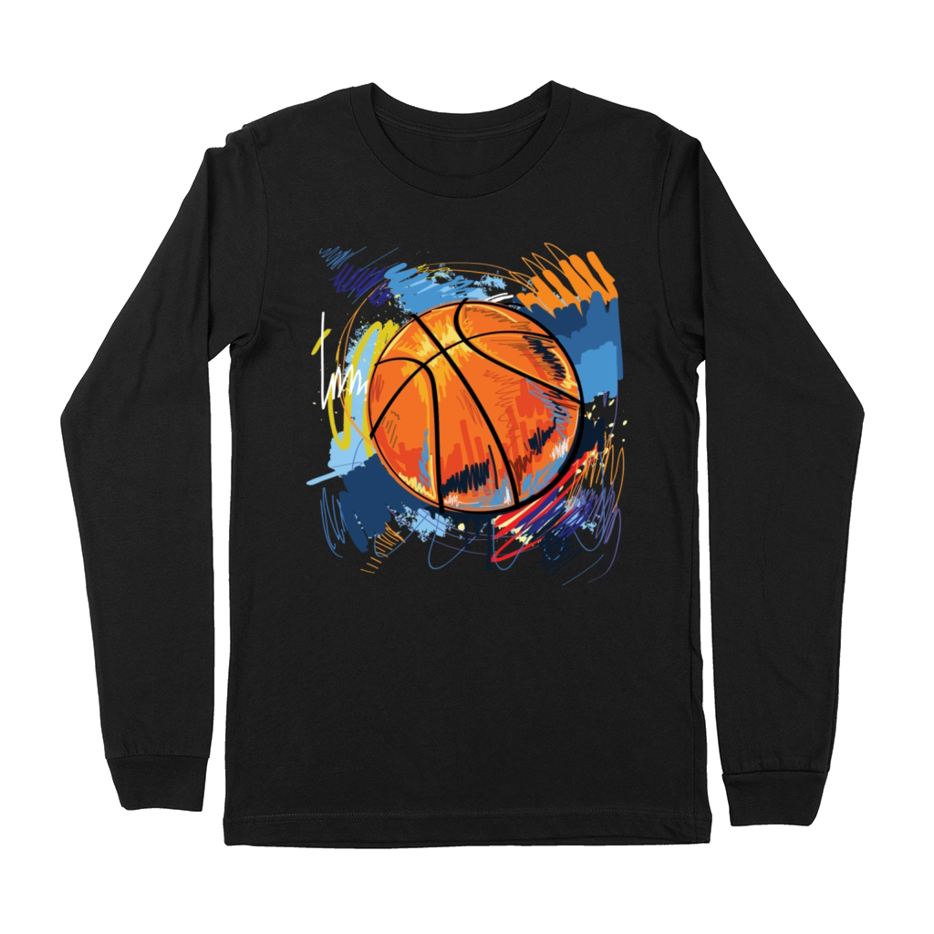 Basketball graffiti art Premium Long Sleeve