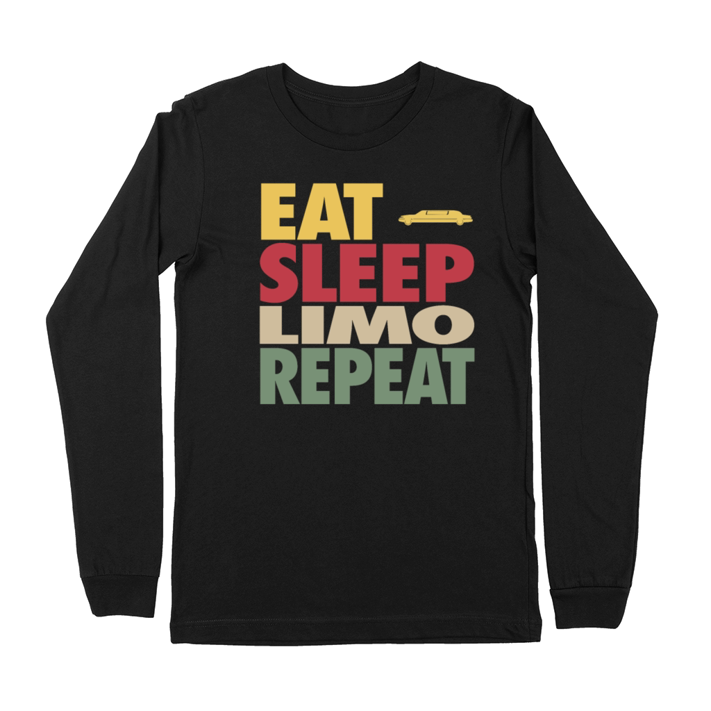 Eat Sleep Limo Repeat HIPSTER EDITION Premium Long Sleeve