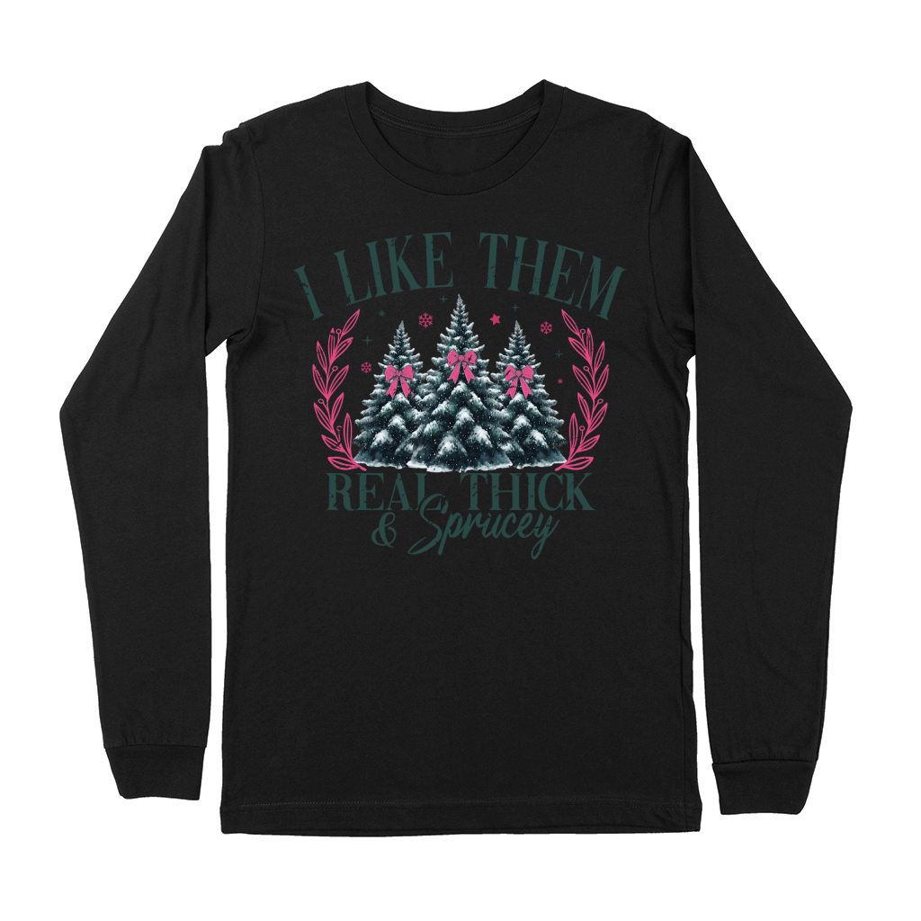 ILikeThemRealThickAndSprucey Retro Premium Long Sleeve
