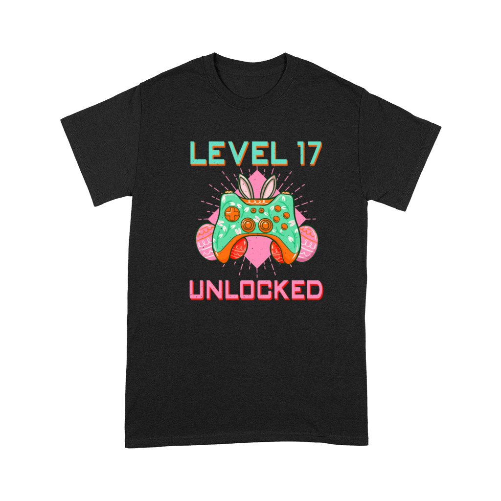 17 Year Old Level Unlock Gamer Game Easter Sunday Premium T-shirt