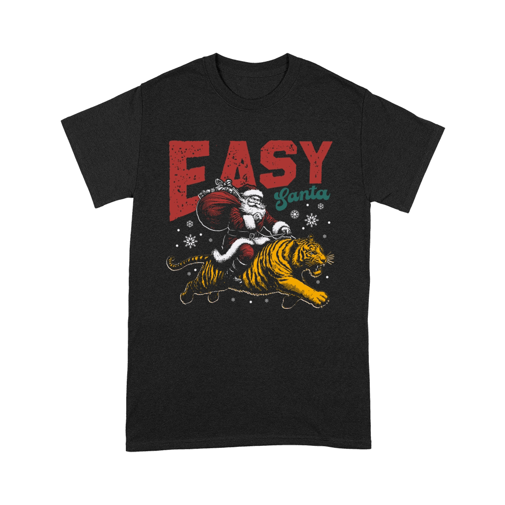 Easy Santa Riding Tiger D Color Premium T-shirt