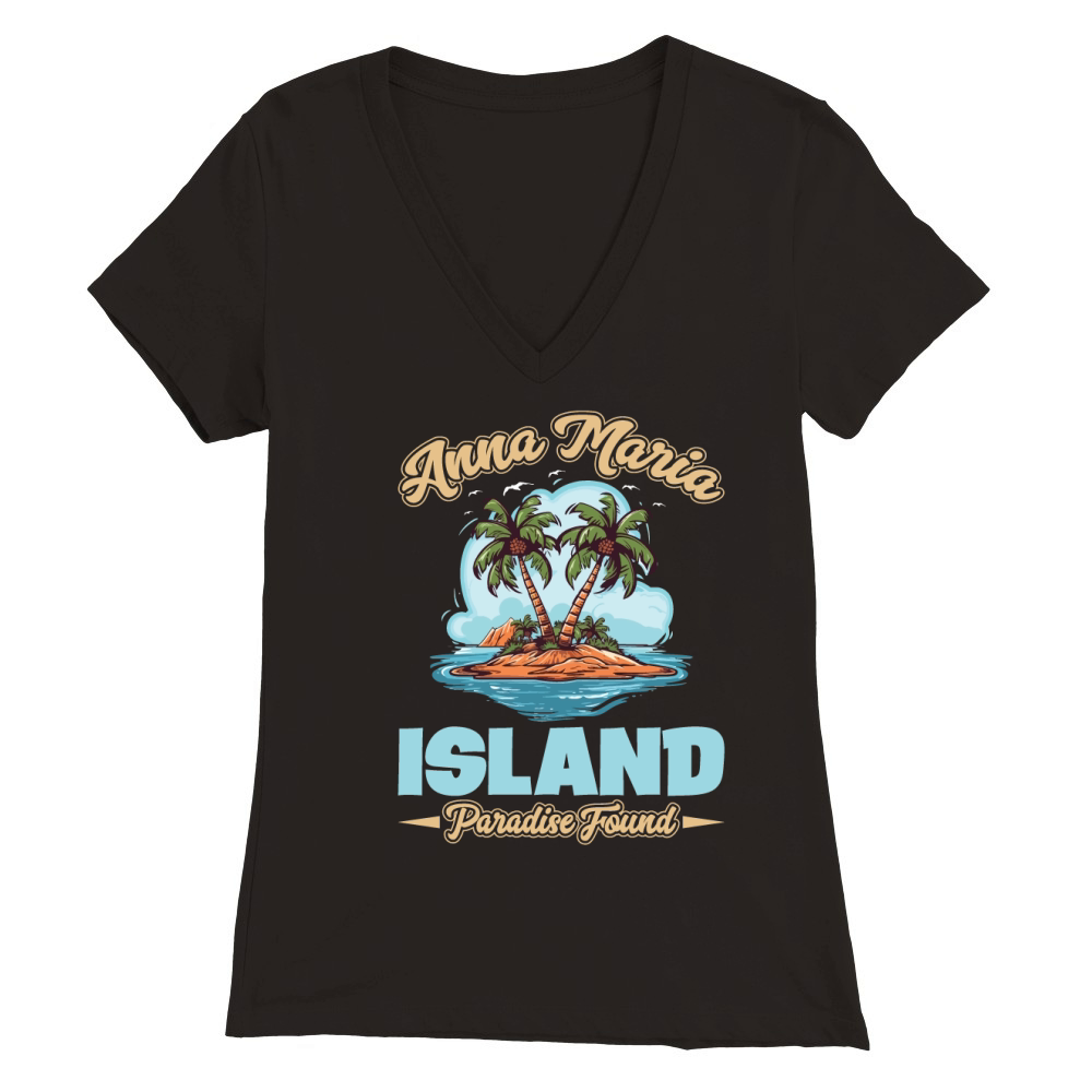 Anna maria island paradise fround Premium Womens V-Neck T-shirt