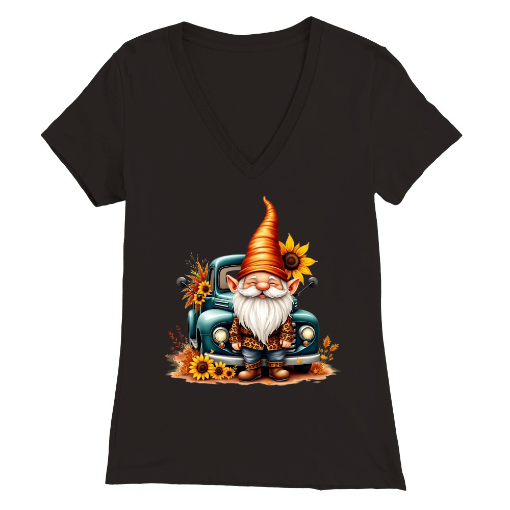 Gnome Sublimation Clipart 10 06 Premium Womens V-Neck T-shirt