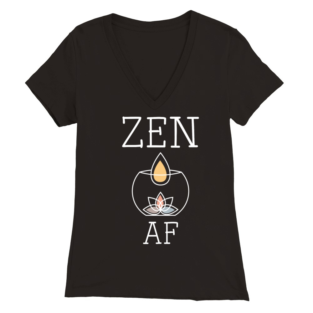 Zen AF Premium Womens V-Neck T-shirt