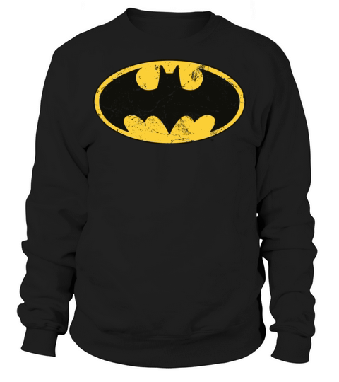 Justice League Batman Logo Vintage Sweatshirt Unisex