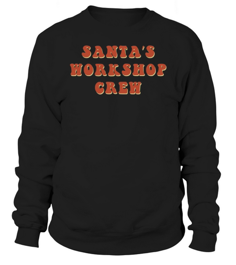 Santa’s Workshop Crew Retro Red Sweatshirt Unisex