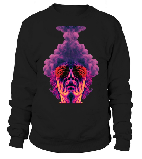 Smoking Stoner PNG Artwork Sweatshirt Unisex