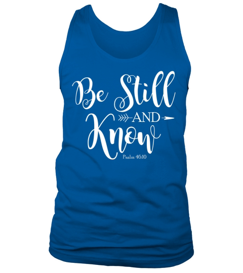 Be Still and Know That I am God Vintage Christian Tank Top Unisex