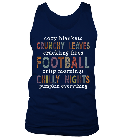 cozy blankets crunchy leaves crackling white Tank Top Unisex