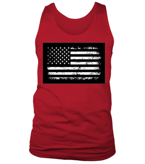 Distressed USA Flag.Vintage USA Flag Tank Top Unisex