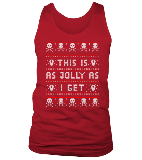 EMO GOTHIC UGLY CHRISTMAS EMO GOTHIC GOTH SCENE ALTERNATIVE GRUNGE PUNK ROCK CHRISTMAS SKULL Tank Top Unisex