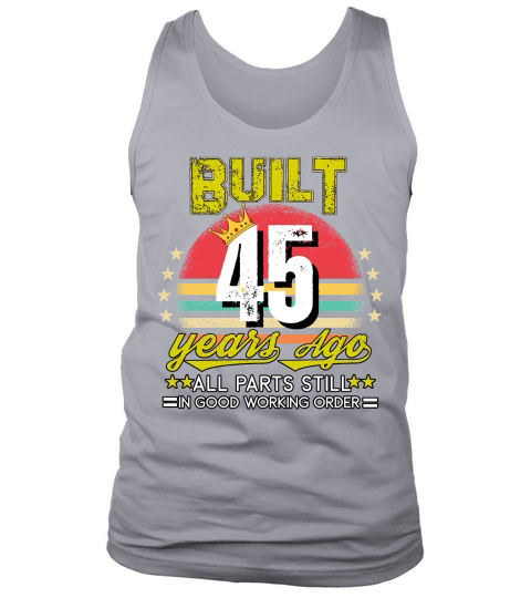 Vintage Birthday 45 Tank Top Unisex