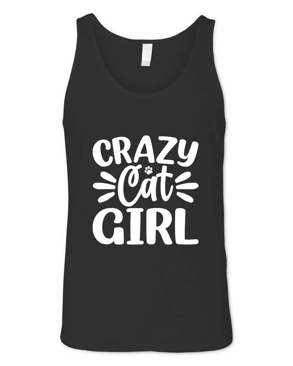 CRAZY CAT GIRL Unisex Jersey Tank