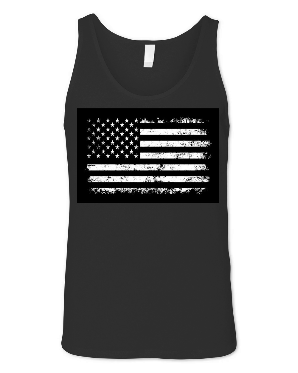 Distressed USA Flag.Vintage USA Flag Unisex Jersey Tank