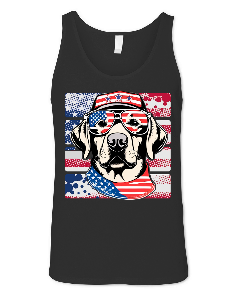 Happy 4th Of July Labrador Dogs Independence Day Unisex Jersey Tank