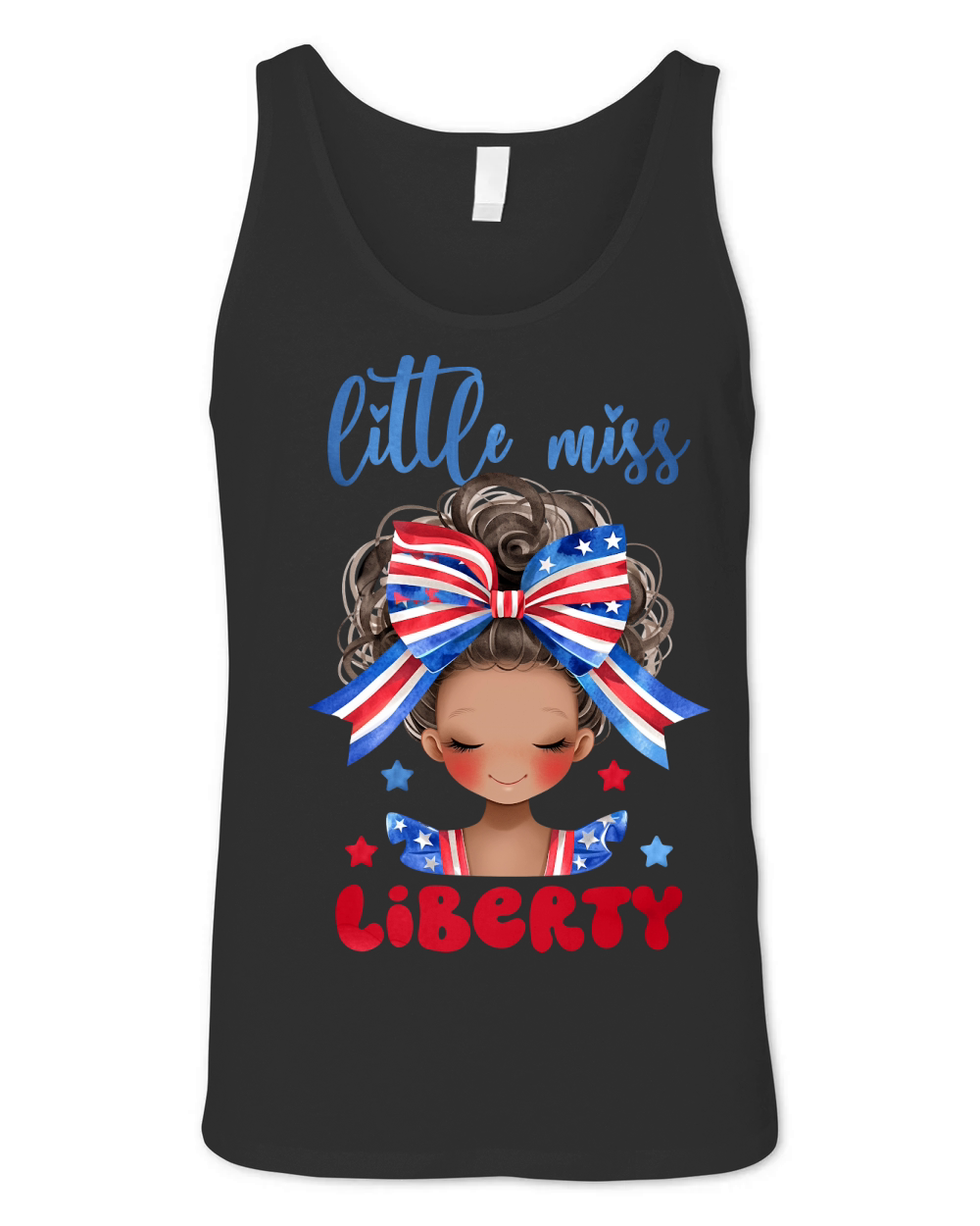 Little Miss Liberty Girl Unisex Jersey Tank