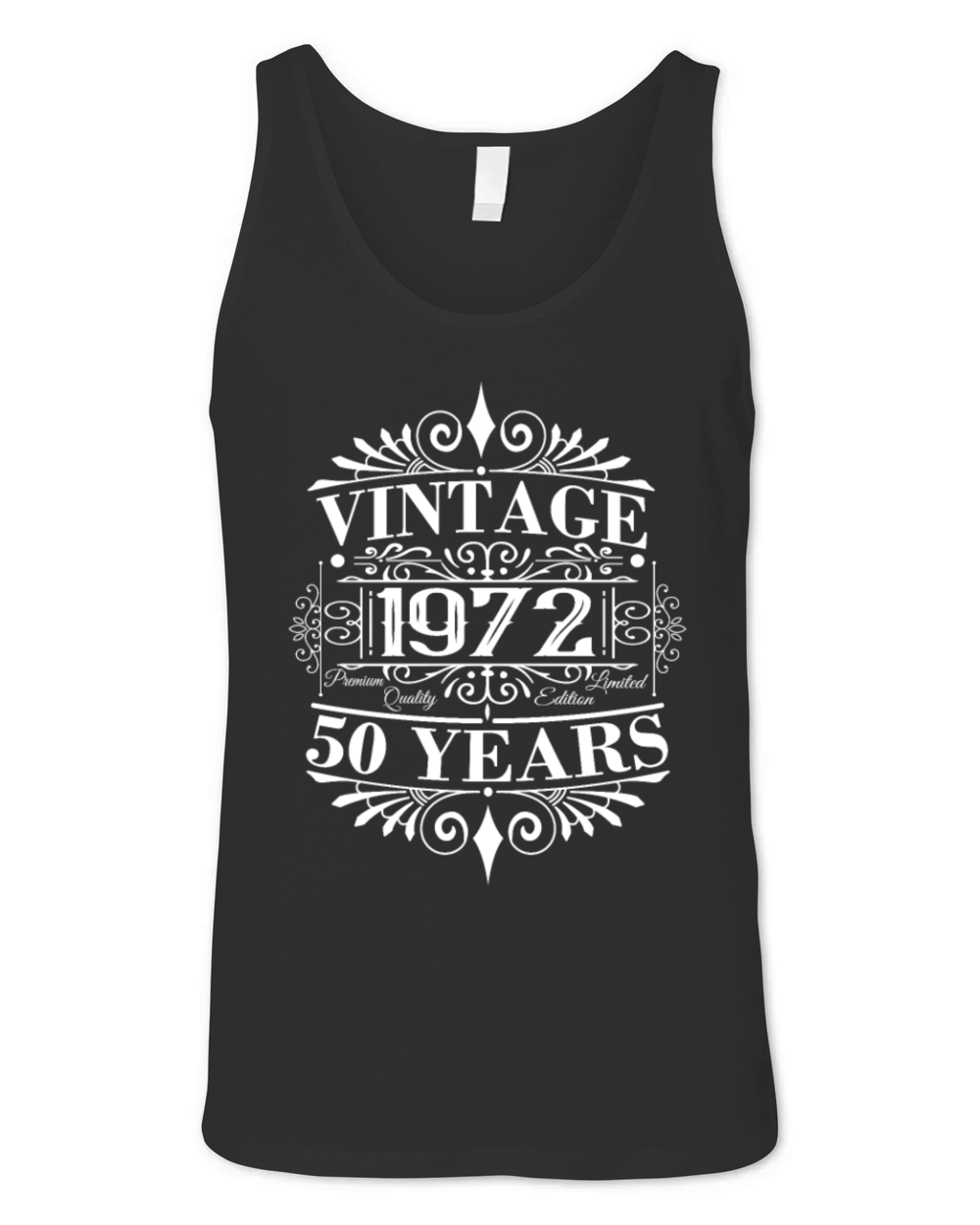 Vintage 1972 Birthday Sayings 50th Birthday Unisex Jersey Tank