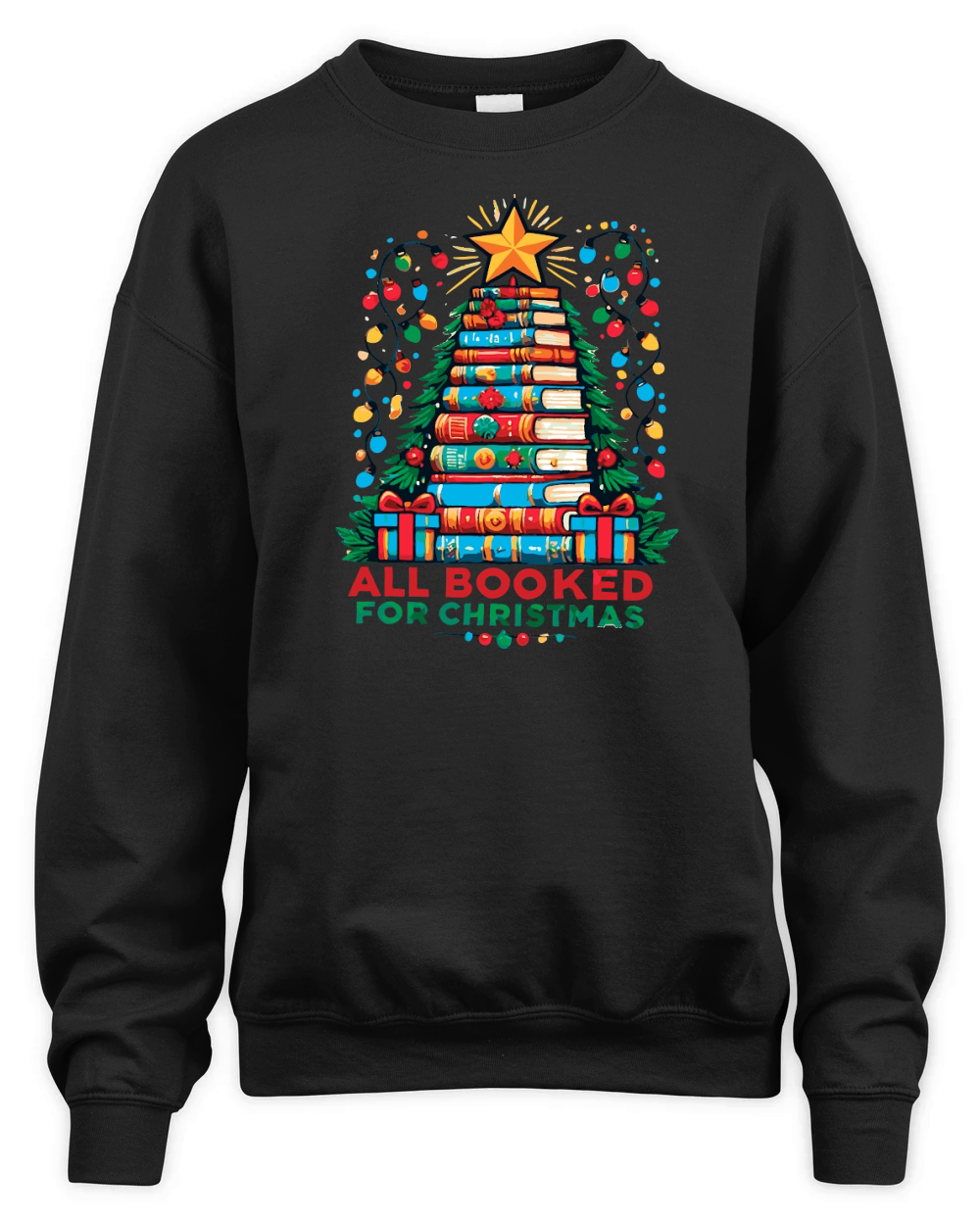 All Booked for Christmas Unisex Premium Crewneck Sweatshirt