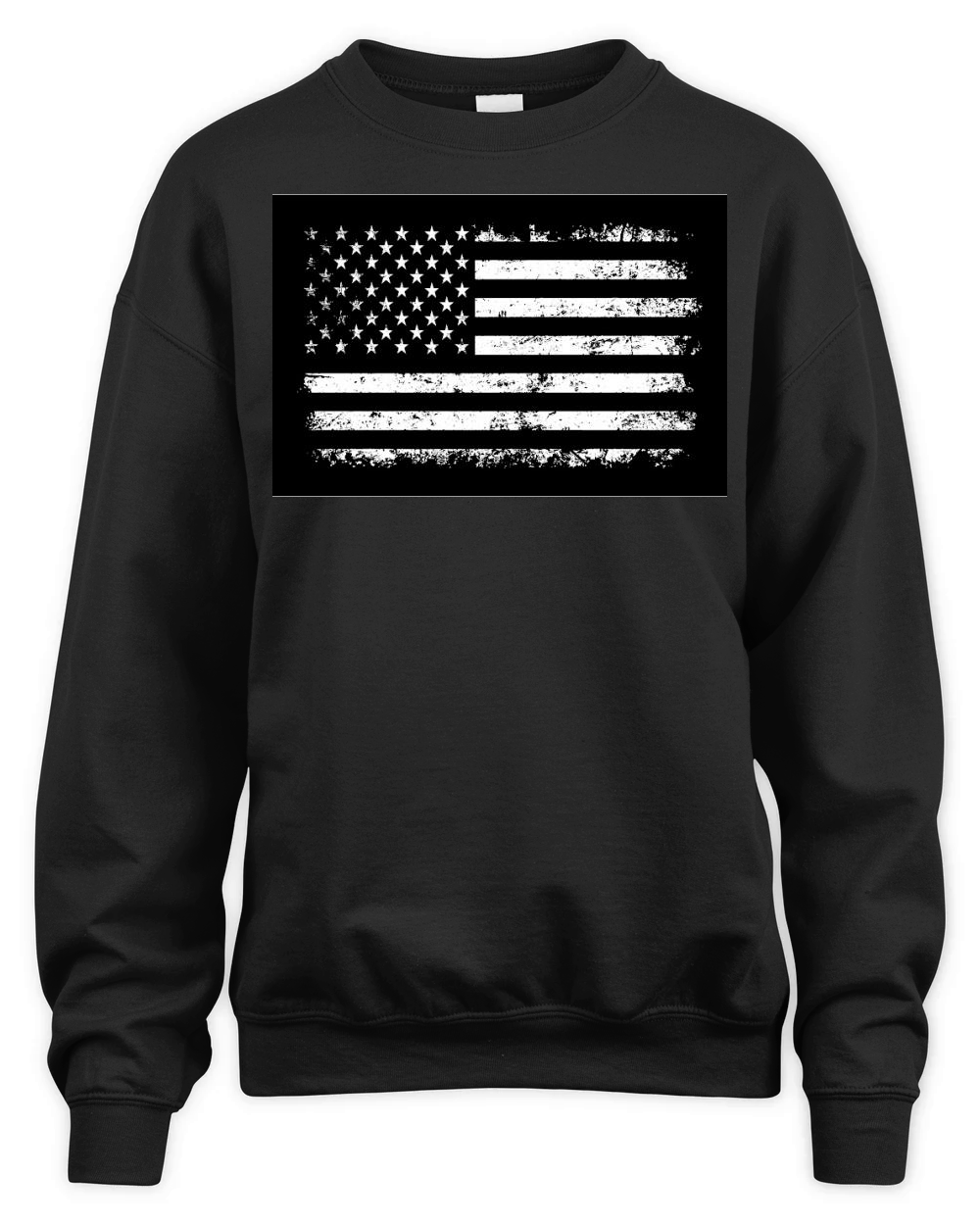 Distressed USA Flag.Vintage USA Flag Unisex Premium Crewneck Sweatshirt