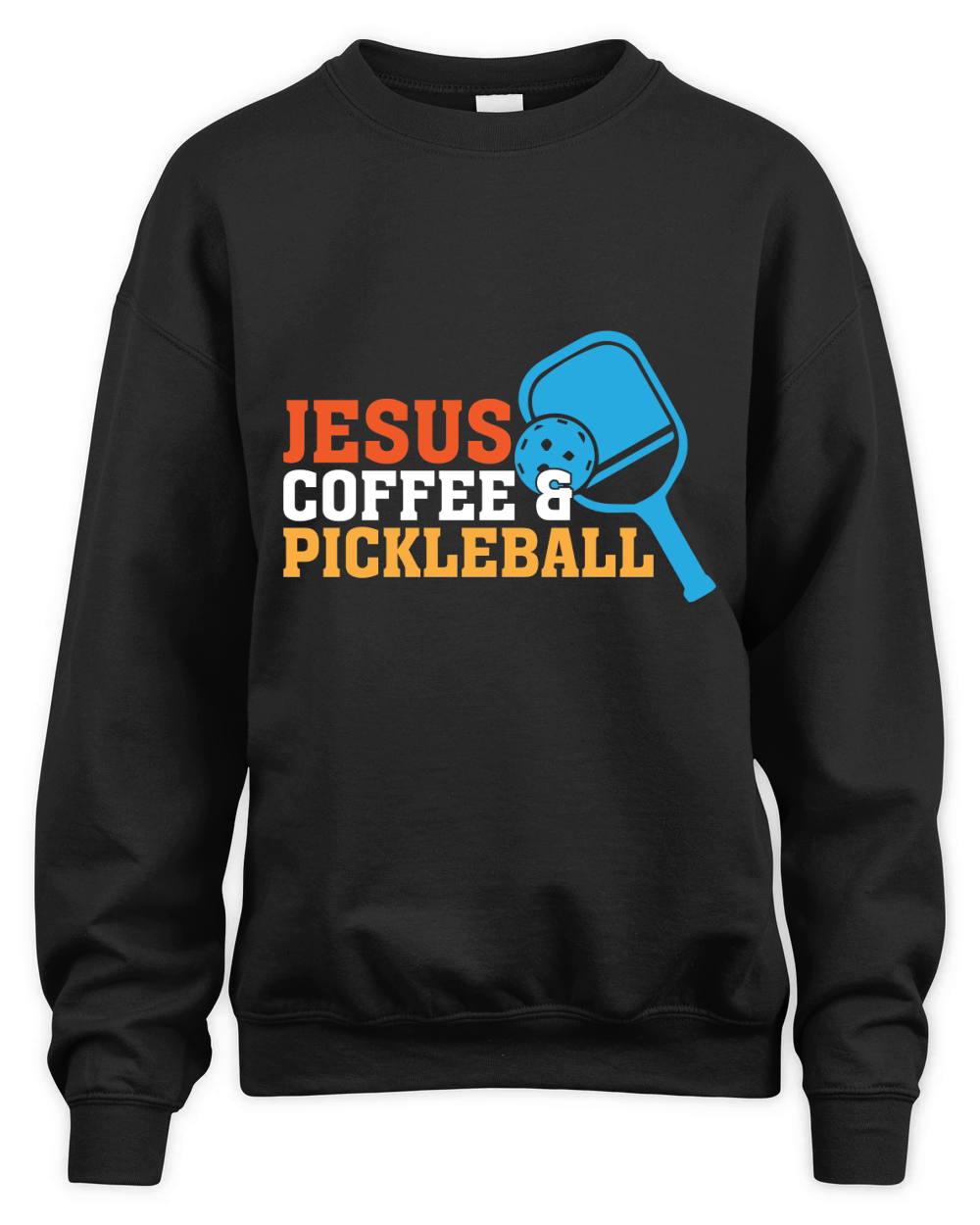 Jesus coffee pickleball 2 Unisex Premium Crewneck Sweatshirt