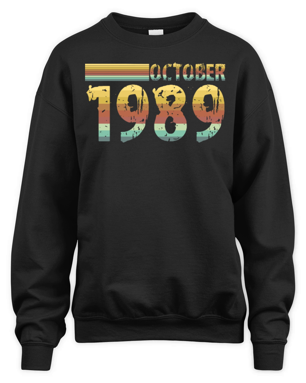 Vintage Awesome Since October 1989 31th Birthday Unisex Premium Crewneck Sweatshirt
