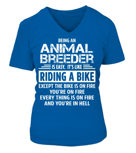 Animal Breeder V-neck T-Shirt Woman