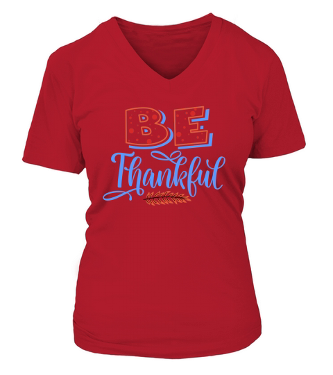 Be Thankful 1.01 V-neck T-Shirt Woman