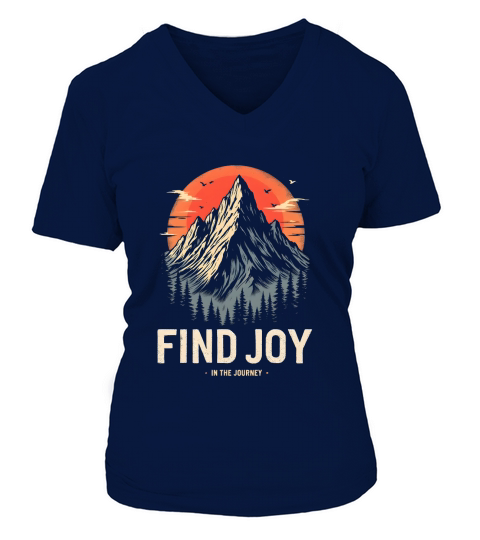 Find joy in the journey 04 V-neck T-Shirt Woman