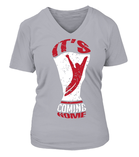 Its Coming Home 04 V-neck T-Shirt Woman