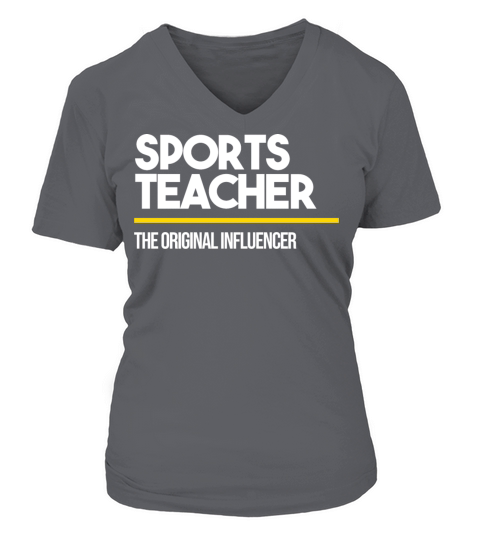 Sports Teacher Original Influencer Middle High V-neck T-Shirt Woman
