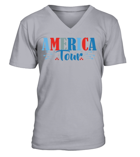 America Tour Shirt 4th of 02 V-Neck T-shirt