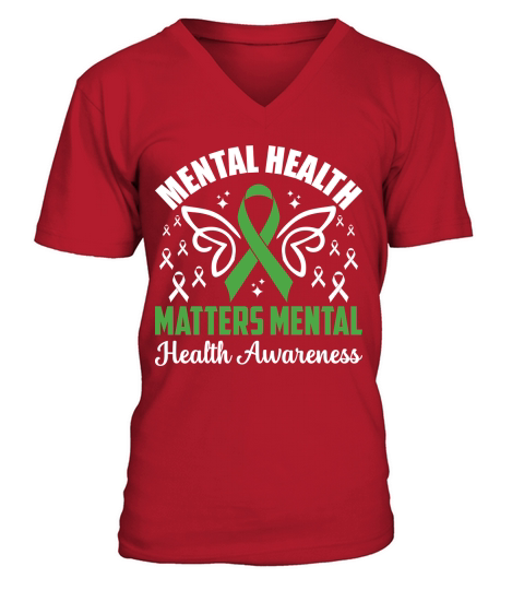 Mental health matters mental health Awareness V-Neck T-shirt